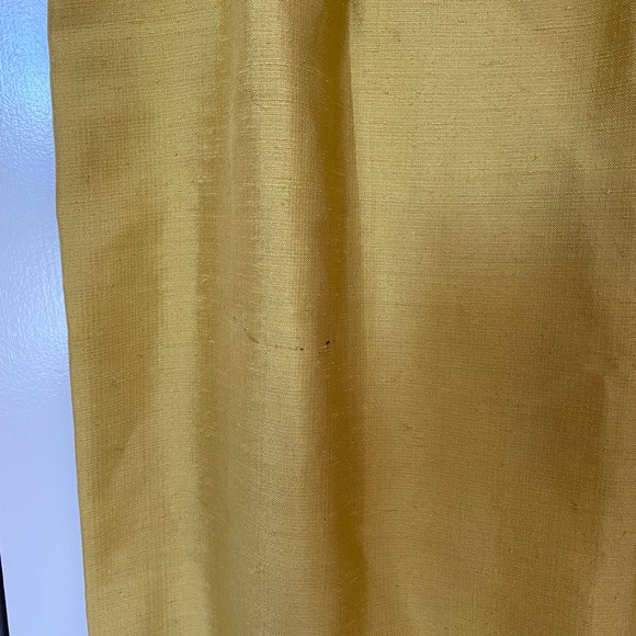 Vintage 60s Silk Dress Green Chartreuse Cocktail Party Shantung Beaded Large - Picture 2 of 5